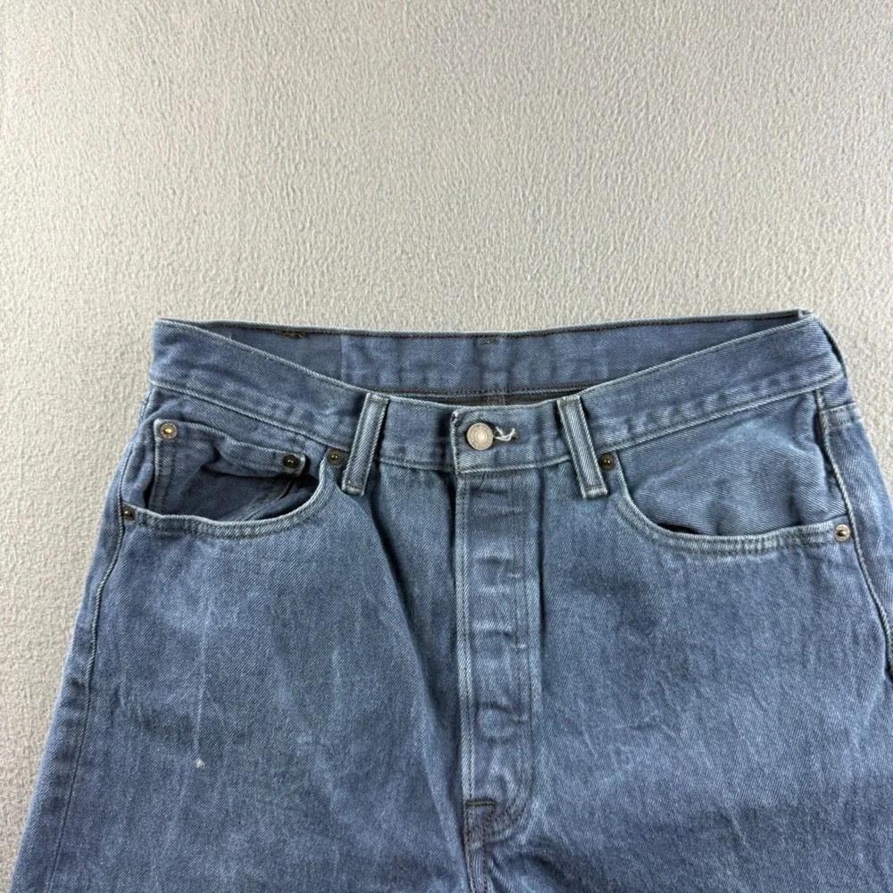 Levis 501XX Jeans Men's 34x34 (Fits 32x32) Blue Button Fly Shrink To Fit Indigo